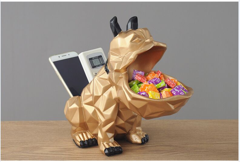 Phone Accessories Europe - Criativo geométrico bulldog resina artesanato diversos