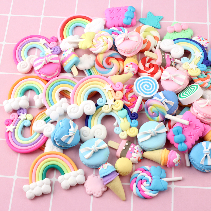 Phone Accessories Europe - Candy Lollipop Polymer Clay Acessórios, DIY