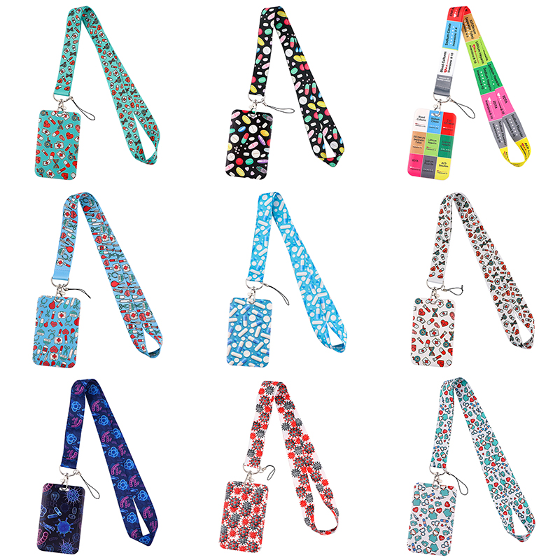 Neck Hanging Phone Holder - Sinais médicos credencial titular chaveiros pescoço