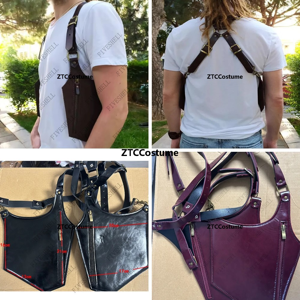 Phone Accessories Europe - Bolsa de Ombro de Couro Medieval
