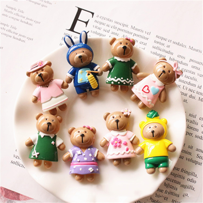 Phone Accessories Europe - 26*37mm resina natal bonito urso decoração