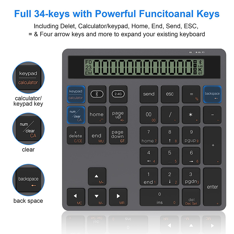Teclado Numérico Sem Fio USB J - Phone Accessories Europe avaliação e preço