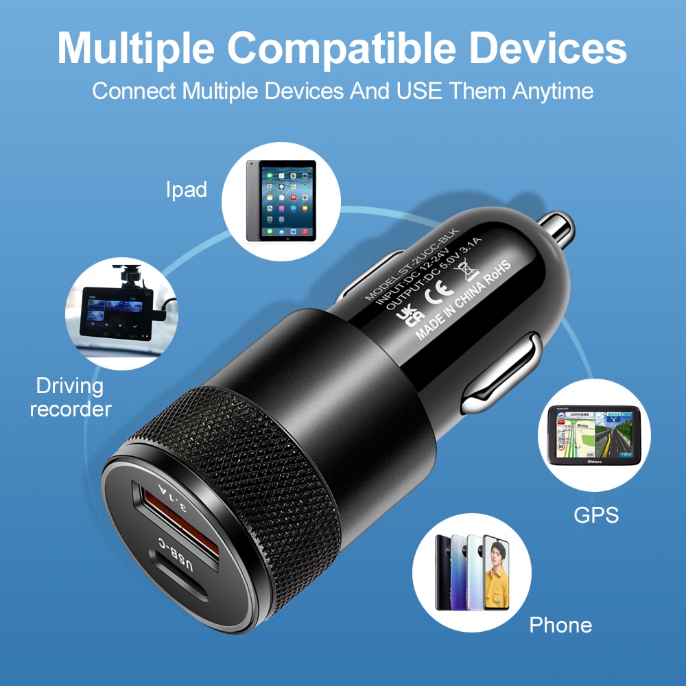 Carregador de carro USB de 66W - Fast Charging Cable avaliação e preço
