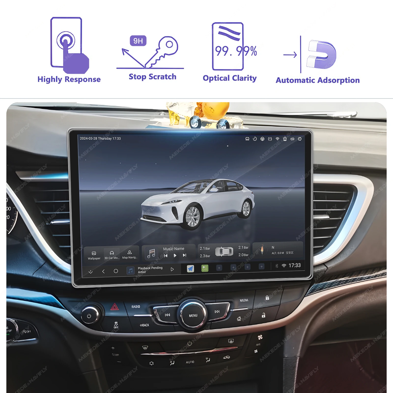 Para 11.5 13 Polegada rádio vi - Tempered Glass Screen avaliação e preço