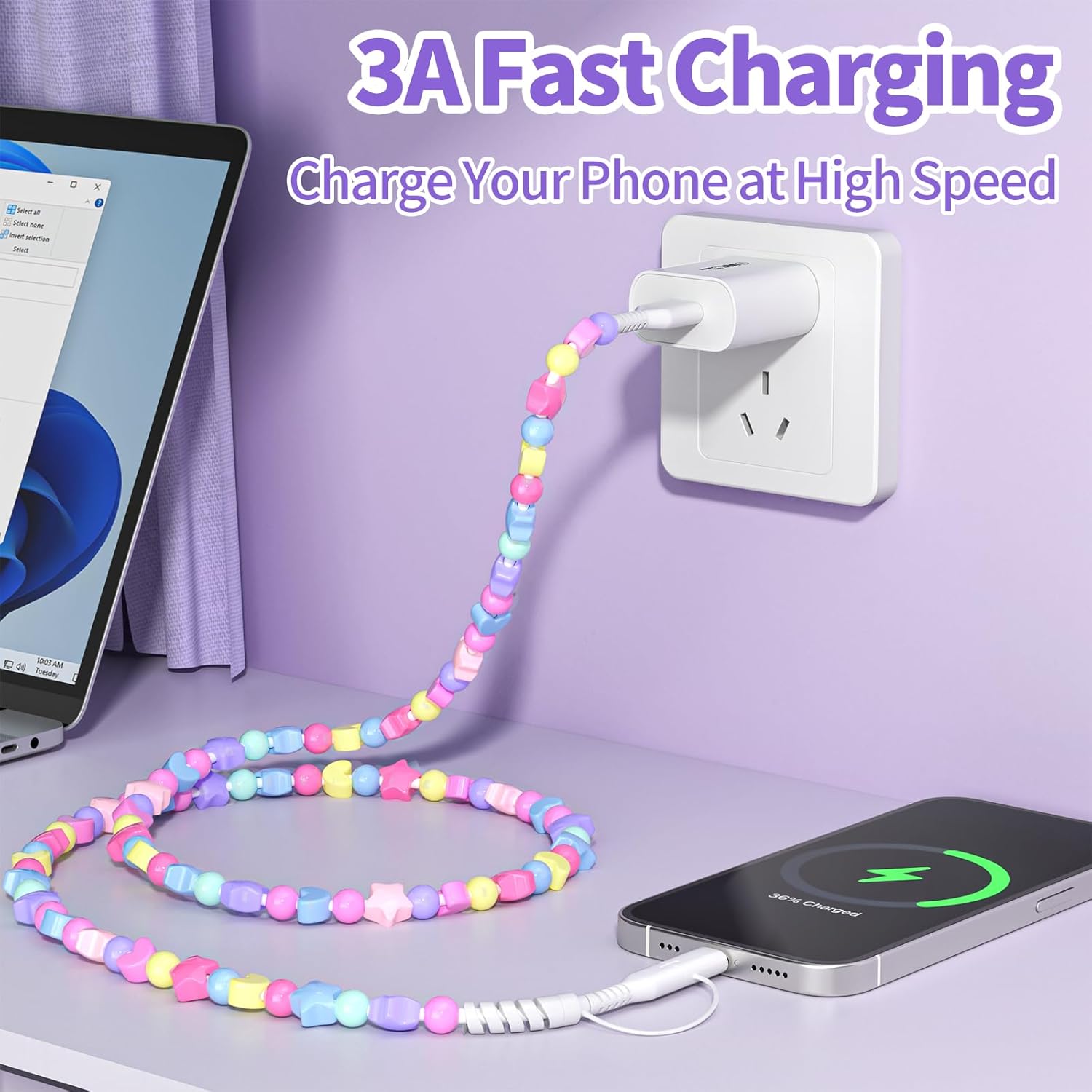 Cabo de carregamento de contas - Fast Charging Cable avaliação e preço