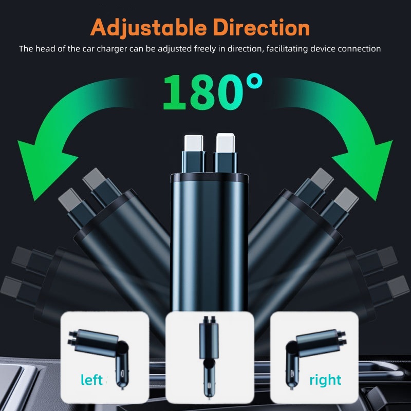 Carregador de Carro Retrátil 4 - Fast Charging Cable avaliação e preço